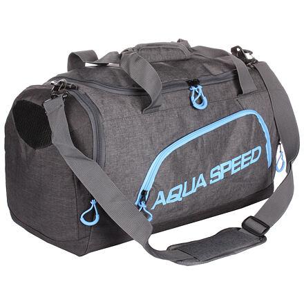 Aqua-Speed Duffle Bag sportovní taška šedá-modrá Aqua-Speed