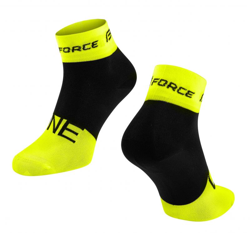 Force Ponožky ONE fluo-černé FORCE