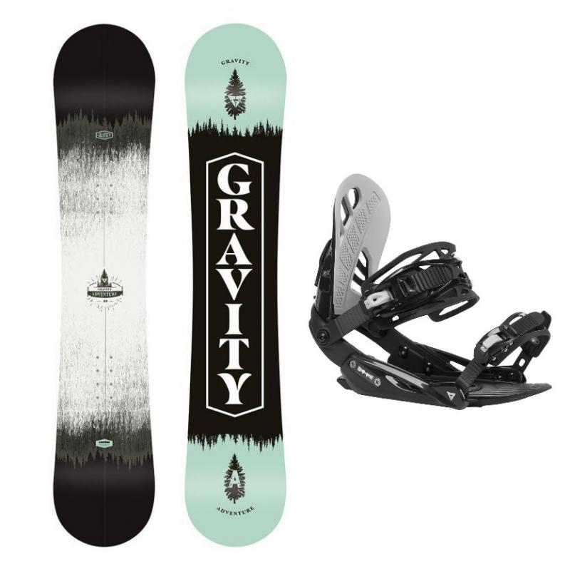 Gravity Adventure 20/21 snowboard + Gravity G1 black/light grey vázání + nářadí zdarma Gravity