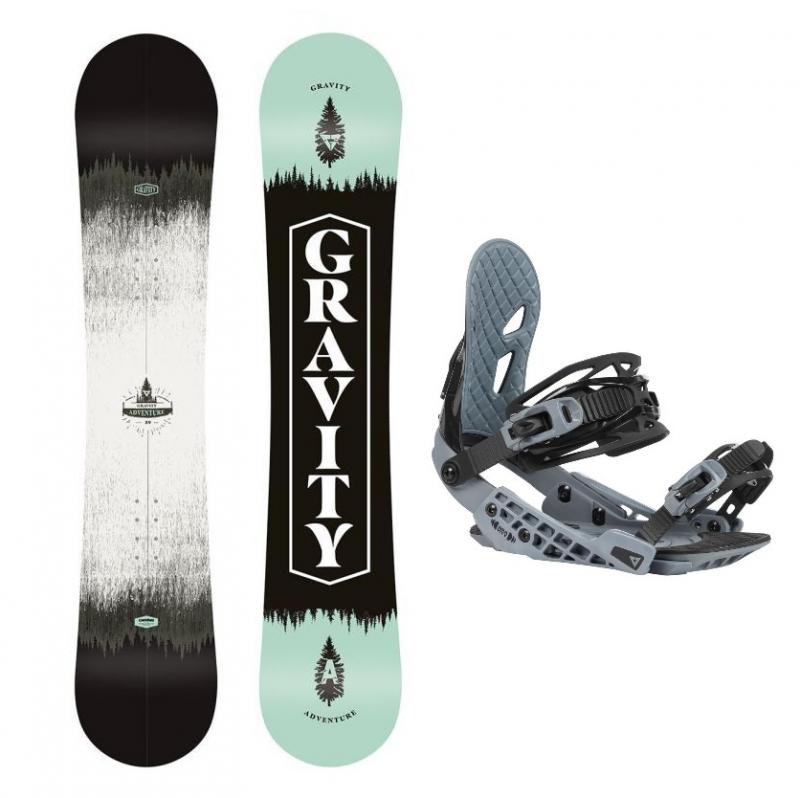 Gravity Adventure 20/21 snowboard + Gravity G2 black/grey vázání + nářadí zdarma Gravity