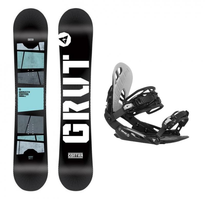 Gravity Contra 21/22 snowboard + Gravity G1 black/light grey vázání Gravity