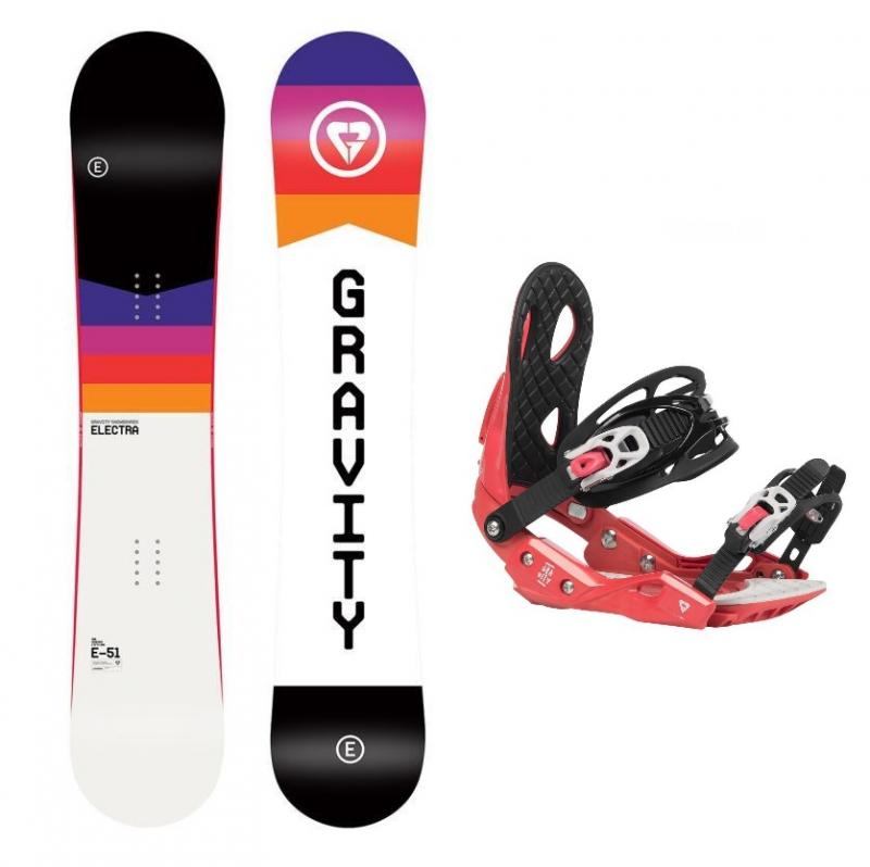 Gravity Electra 21/22 dámský snowboard + Gravity G2 Lady Black/Berry vázání + nářadí zdarma Gravity