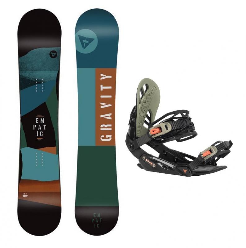 Gravity Empatic 21/22 snowboard + Gravity G1 black/chilli/pepper vázání Gravity