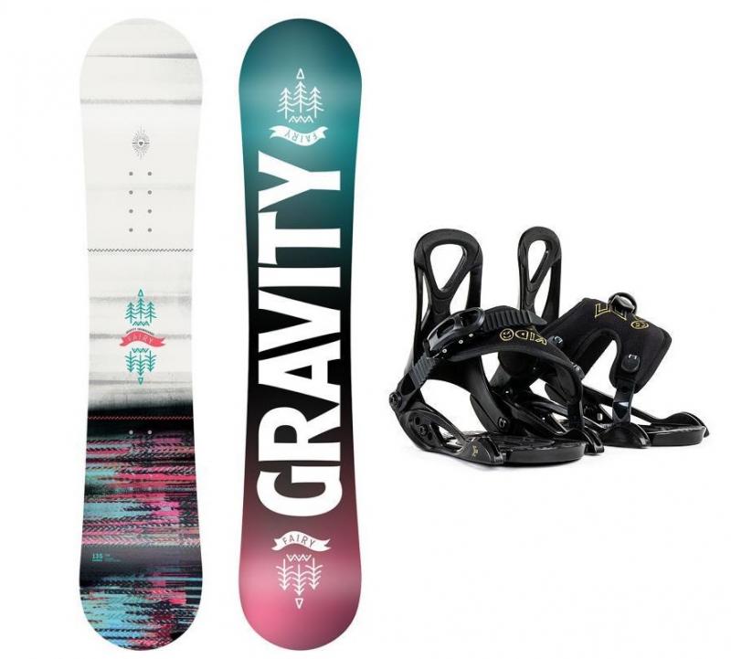 Gravity Fairy mini 21/22 dětský snowboard + Beany Kido dětské vázání Gravity