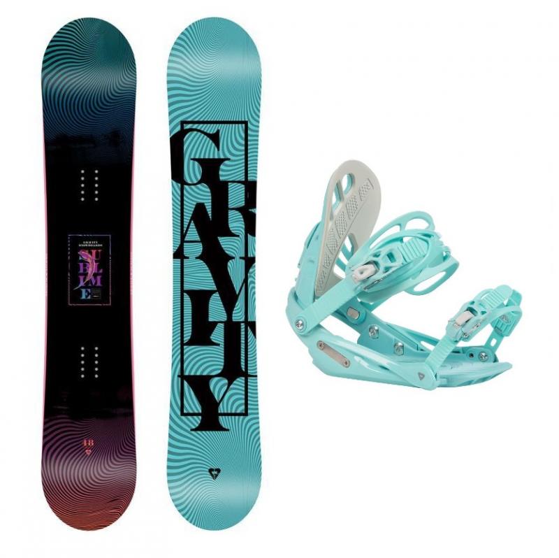 Gravity Sublime 21/22 dámský snowboard + Gravity G1 Lady mint 20/21 vázání Gravity