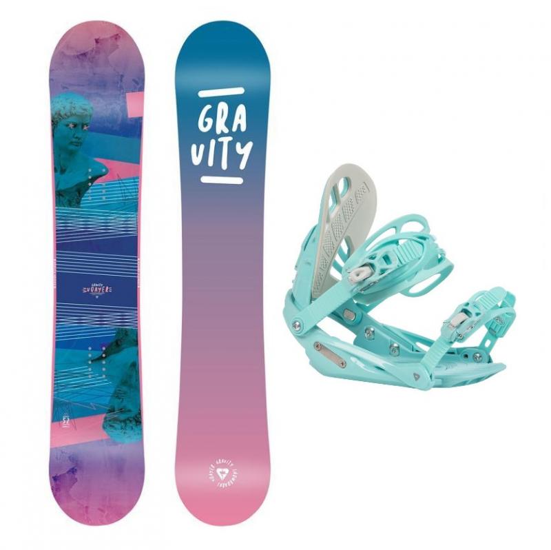 Gravity Voayer 21/22 dámský snowboard + Gravity G1 Lady mint 20/21 vázání Gravity