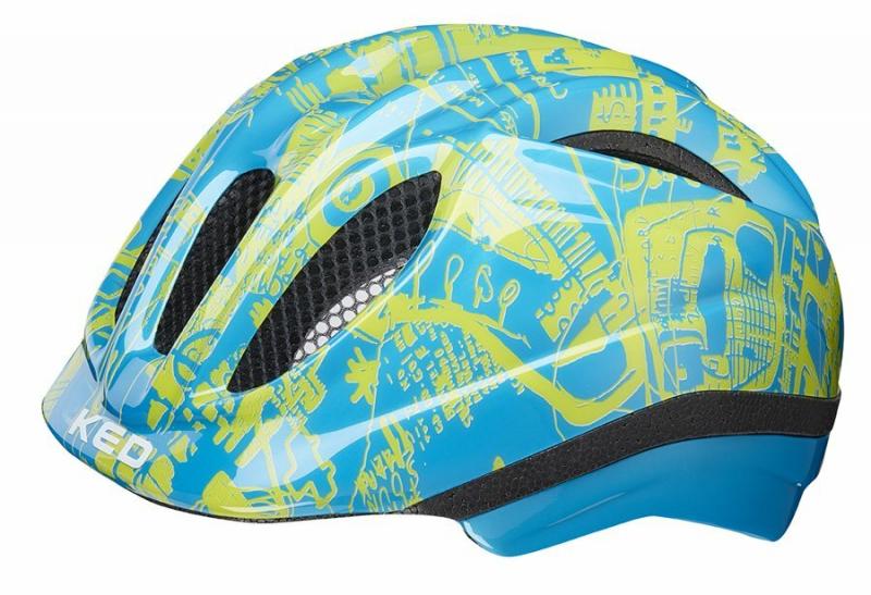 Ked Meggy Trend blue yellow cyklistická přilba Ked