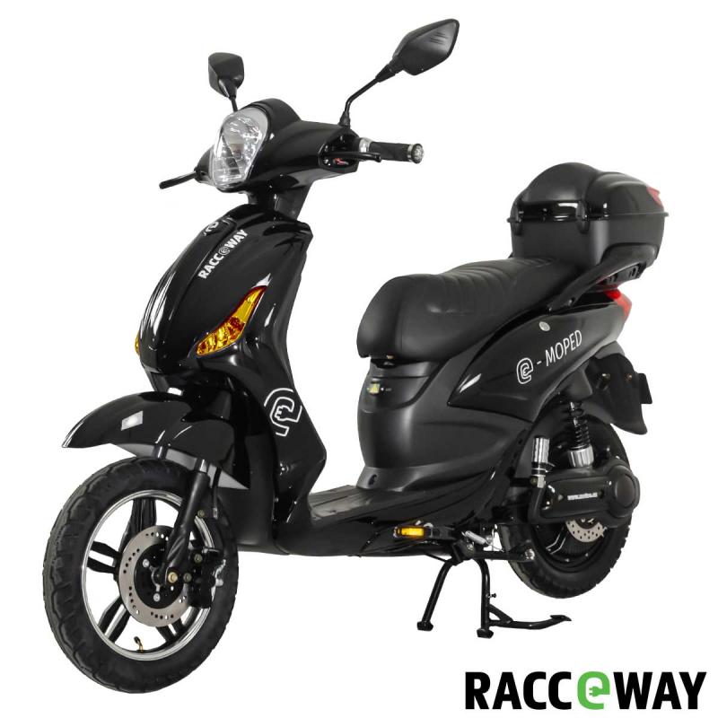 RACCEWAY E-moped černý-lesklý s baterií 20Ah + sleva 1000