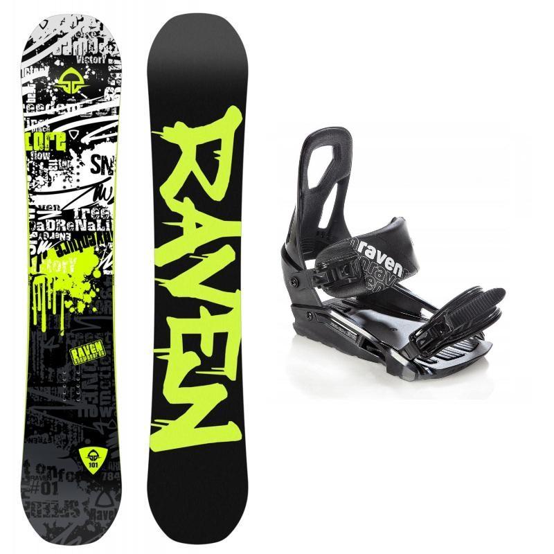 Raven Core Black 2019/20 snowboard + Raven S200 black vázání Raven