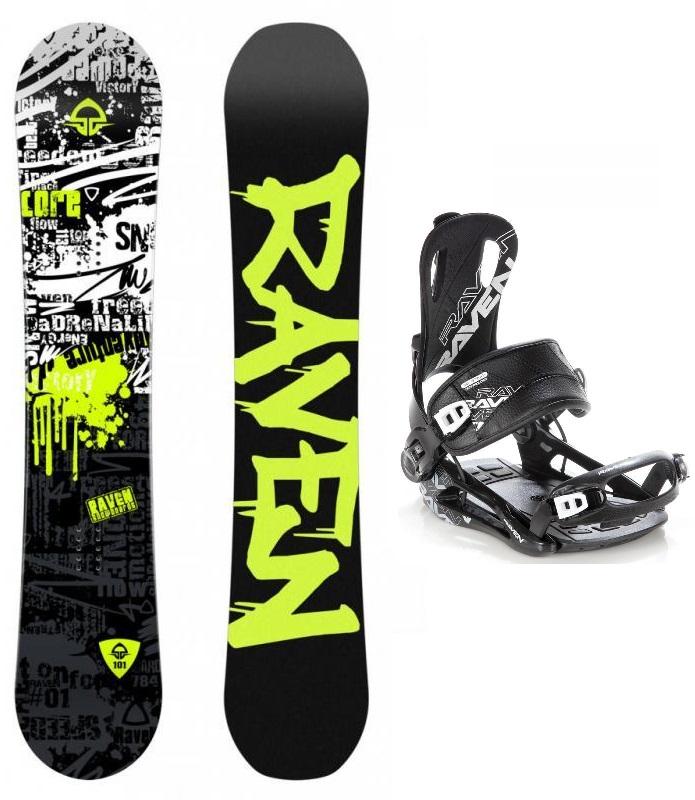 Raven Core Junior ABS dětský snowboard + Raven Fastec FT 270 black vázání Raven