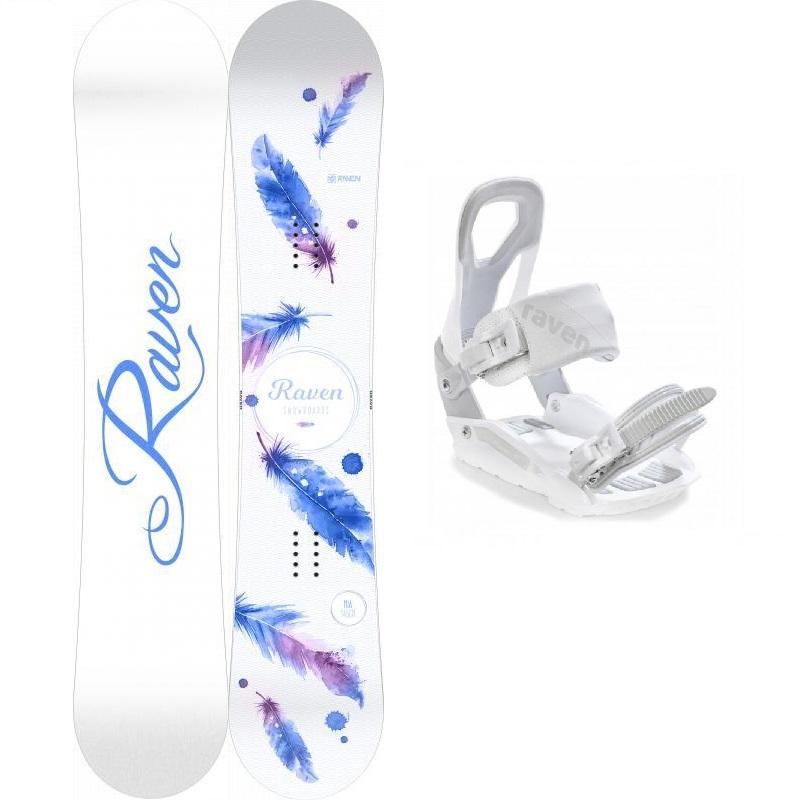 Raven Mia White snowboard + Raven S200 white vázání Raven