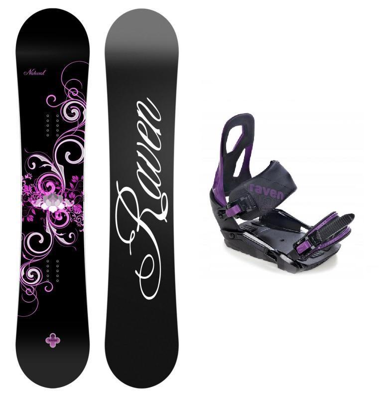 Raven Natural 2019/20 snowboard + Raven S200 violet vázání Raven