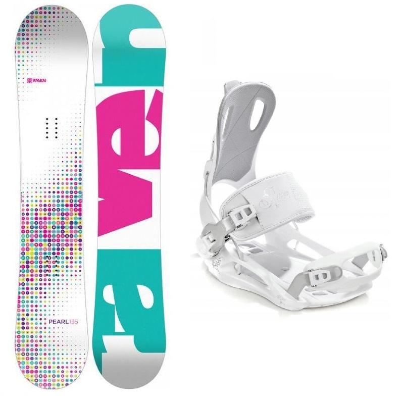 Raven Pearl 2020 dětský snowboard + Raven Fastec FT 270 white vázání Raven