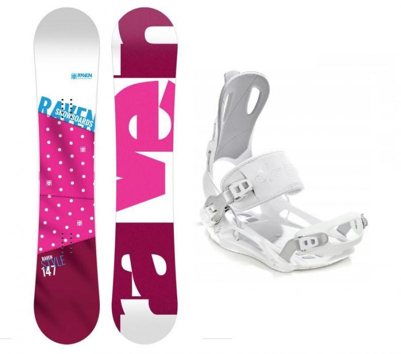 Raven Style Pink dámský snowboard + Raven Fastec FT 270 dámské vázání Raven