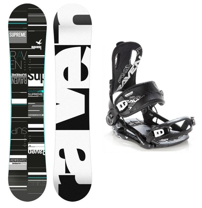 Raven Supreme 2019/20 black/mint snowboard + Raven FT 270 black vázání Raven