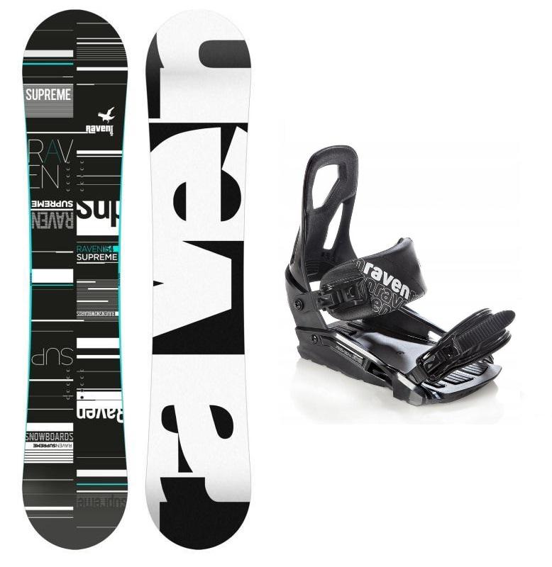 Raven Supreme 2019/20 black/mint snowboard + Raven S200 black vázání Raven