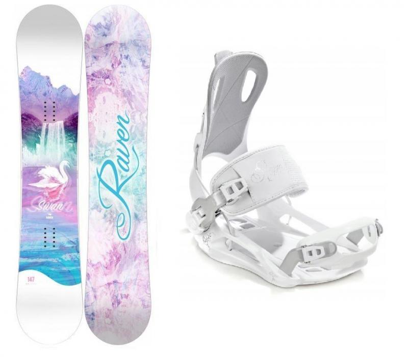 Raven Swan dámský snowboard + Raven FT 270 white vázání Raven