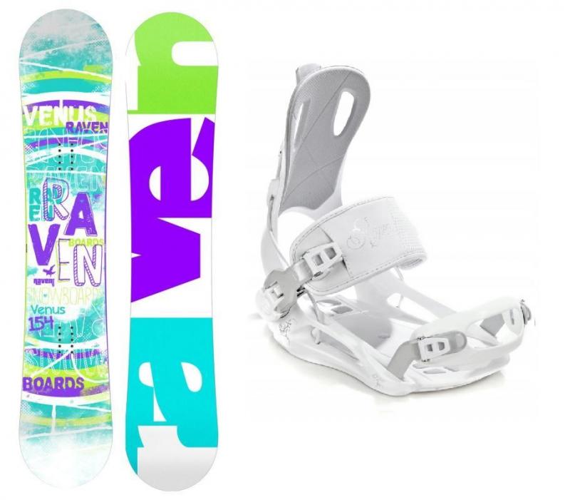 Raven Venus snowboard + Raven FT 270 white vázání Raven