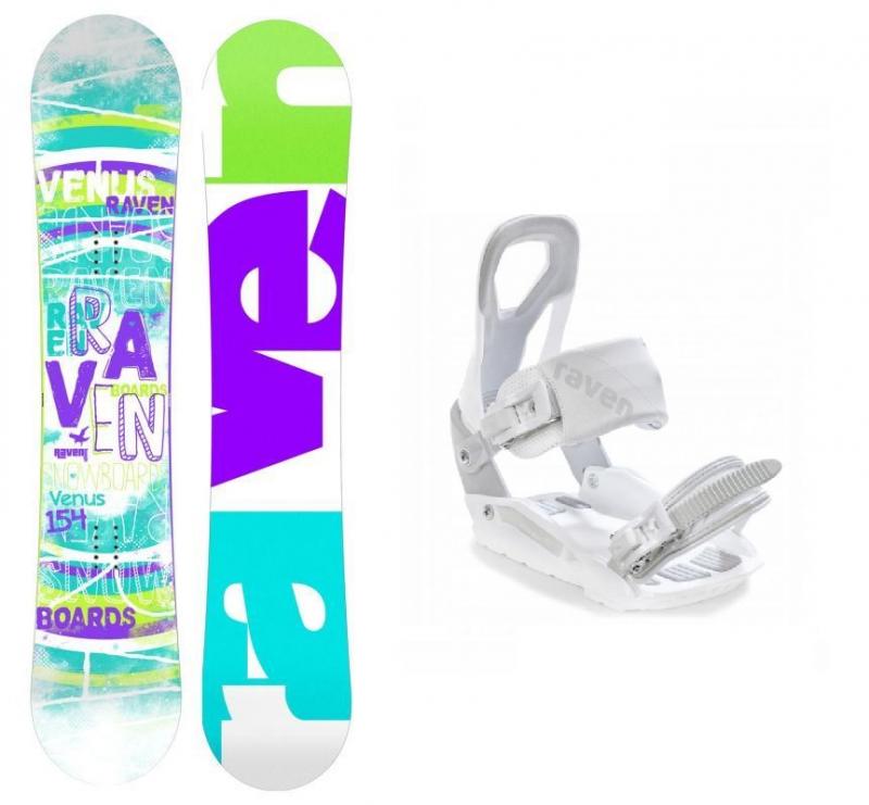 Raven Venus snowboard + Raven S200 white vázání Raven