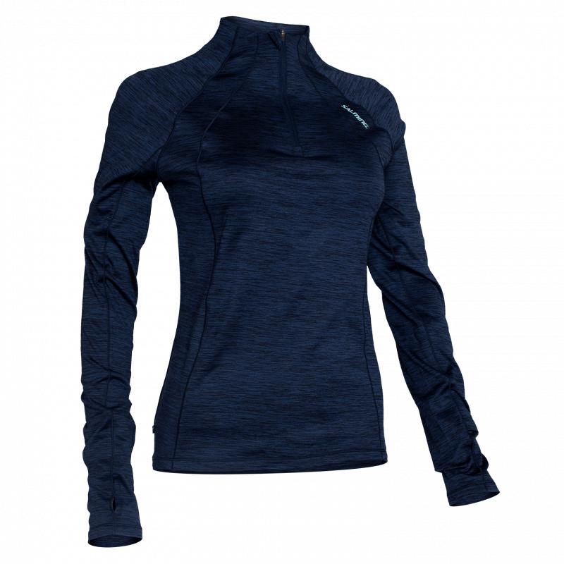 Salming Norrviken Halfzip Women Blue Melange Salming