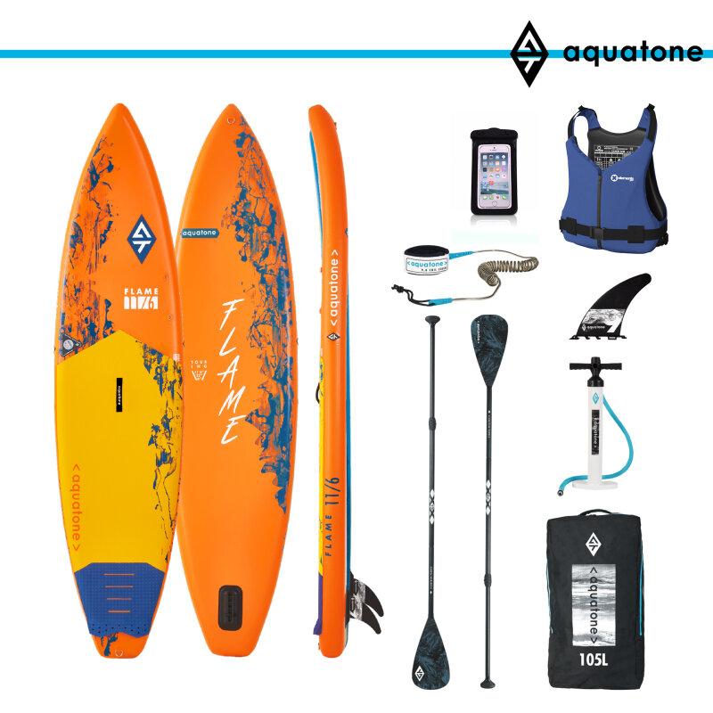 Aquatone Flame 11.6 paddleboard set + obal na mobil a plovací vesta Aquatone