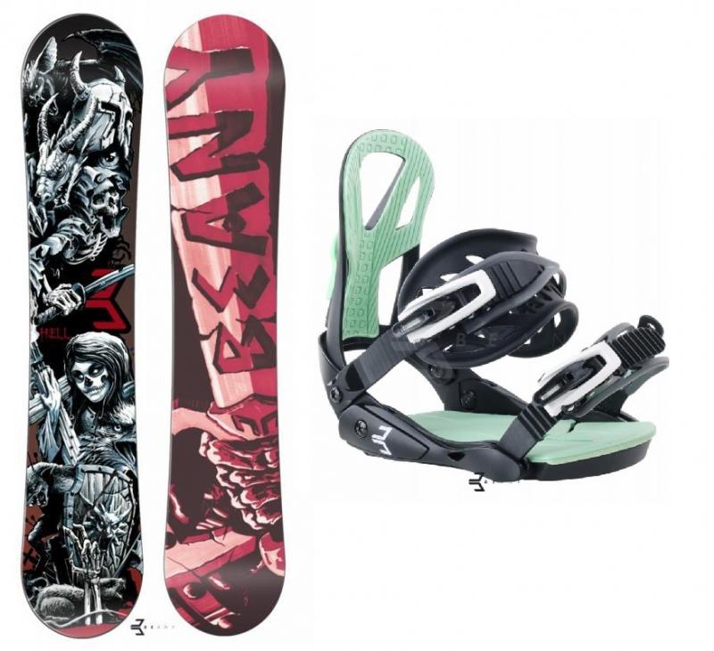 Beany Hell snowboard + Beany Teen vázání Beany