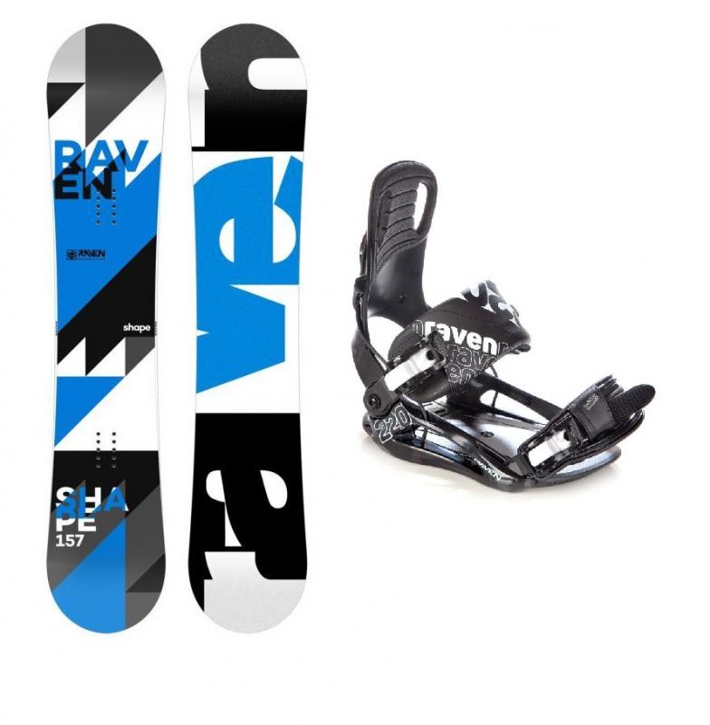 Raven Shape blue 2018 snowboard + vázání Raven S220 black Raven