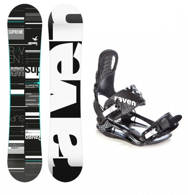 Raven Supreme 2018 black/mint dámský snowboard + vázání Raven S220 black Raven