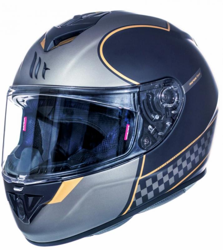 MT Helmets Rapide Revival černá matná Integrální přilba Mt Helmets