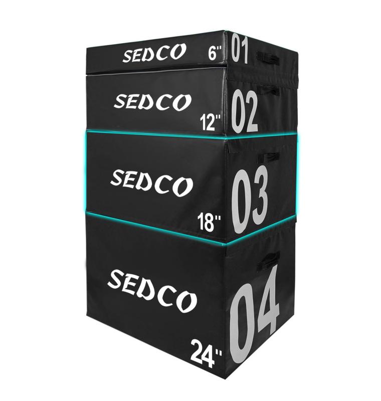 Sedco SOFT PLYOBOX BLACK 90x75x15-60 cm Sedco