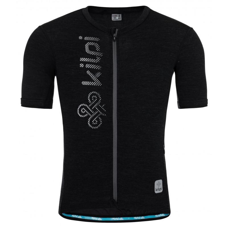 Kilpi PETRANA-M tmavě šedý pánský merino cyklistický dres Kilpi