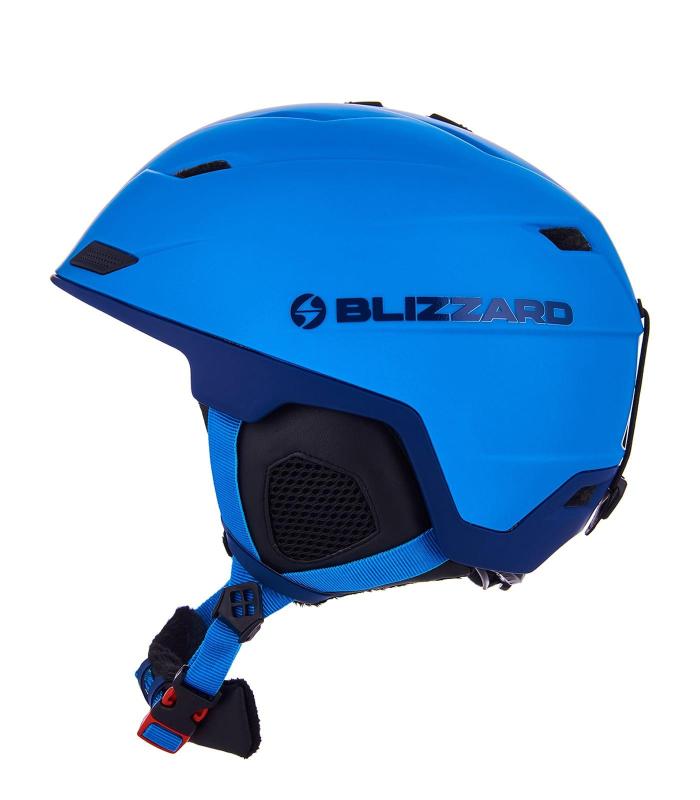 Blizzard Double blue matt/dark blue big logo helma Blizzard