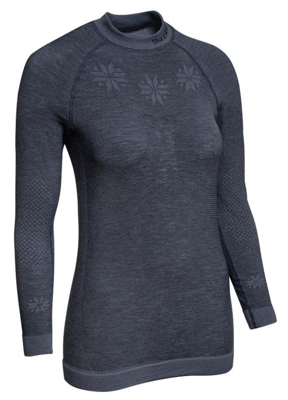 Blizzard Viva long sleeve merino wool anthracite funkční triko Blizzard