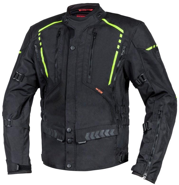 Ozone Moto bunda Tour II černo-fluo žlutá Ozone