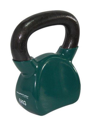 Tunturi Vinyl Kettlebell 8 kg - zelená 8000g Tunturi