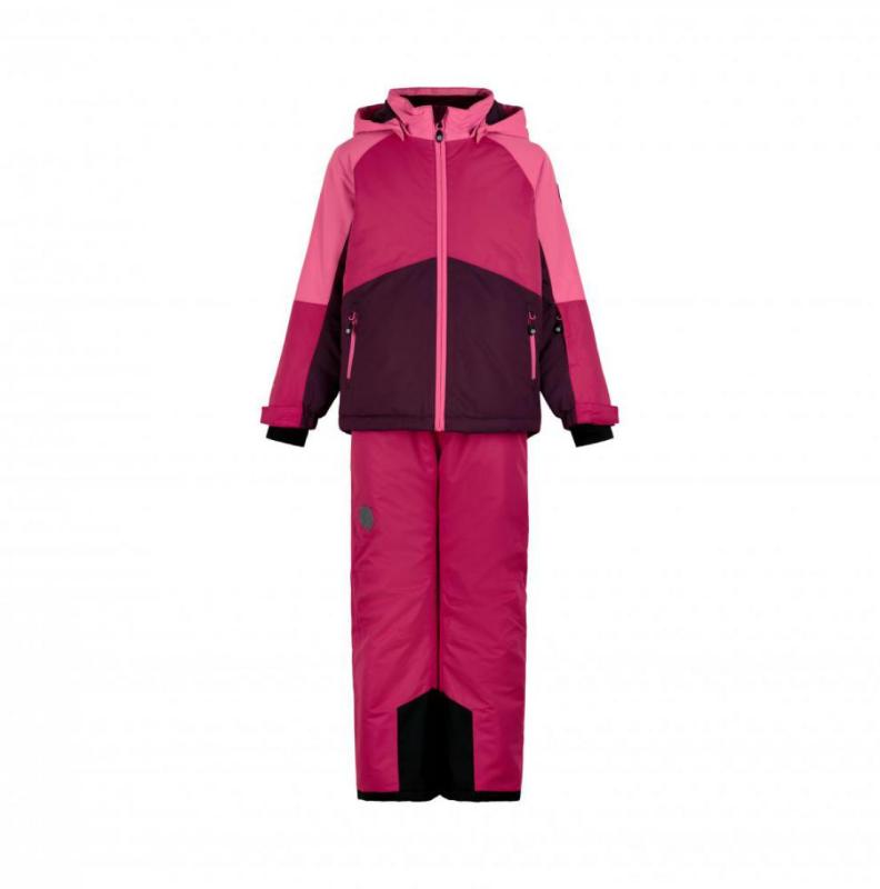 Color Kids Ski set colorblock AF 10.000 pink peacock lyžařský set Color kids