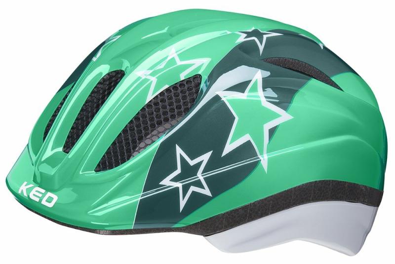 Ked Meggy II Trend green stars cyklistická přilba Ked