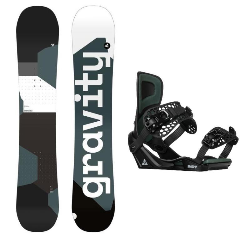 Gravity Adventure 23/24 snowboard + Gravity Indy black/moss vázání + sleva 300