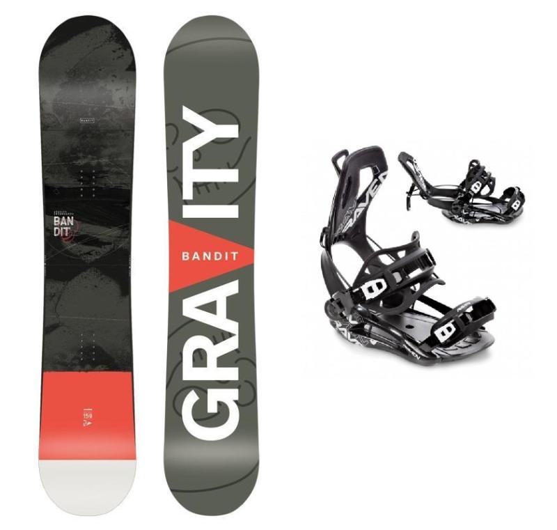 Gravity Bandit pánský snowboard + Raven FT360 black Gravity