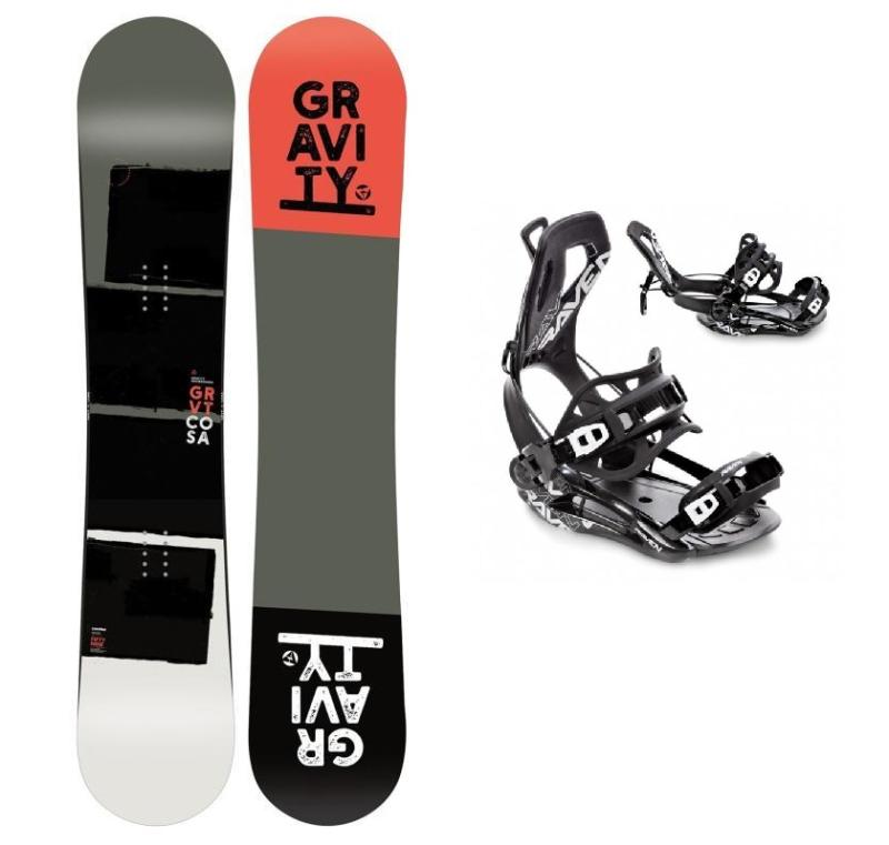 Gravity Cosa pánský snowboard + Raven FT360 black vázání Gravity