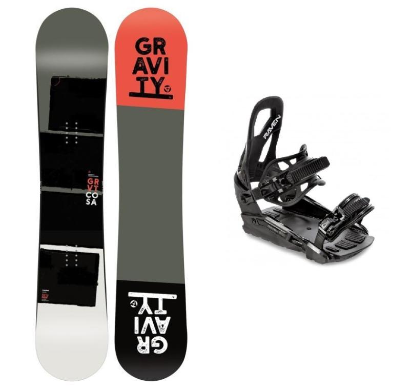 Gravity Cosa pánský snowboard + Raven S230 Black vázání Gravity