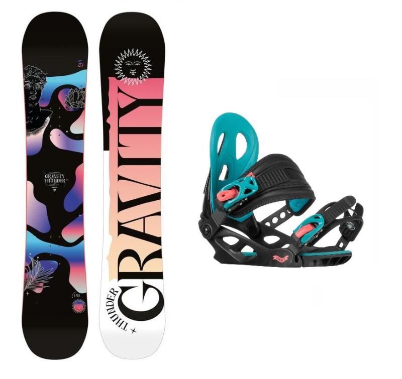 Gravity Thunder jr 23/24 juniorský snowboard + Gravity G1 Jr vázání Gravity