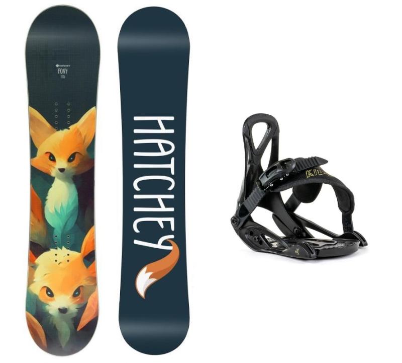 Hatchey Foxy dětský snowboard + Beany Kido vázání Hatchey