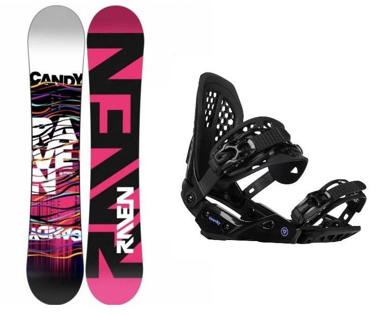 Raven Candy dámský snowboard + Gravity G2 Lady black vázání Raven