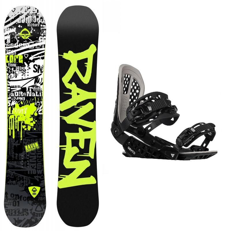 Raven Core Black snowboard + Gravity G2 black vázání Raven