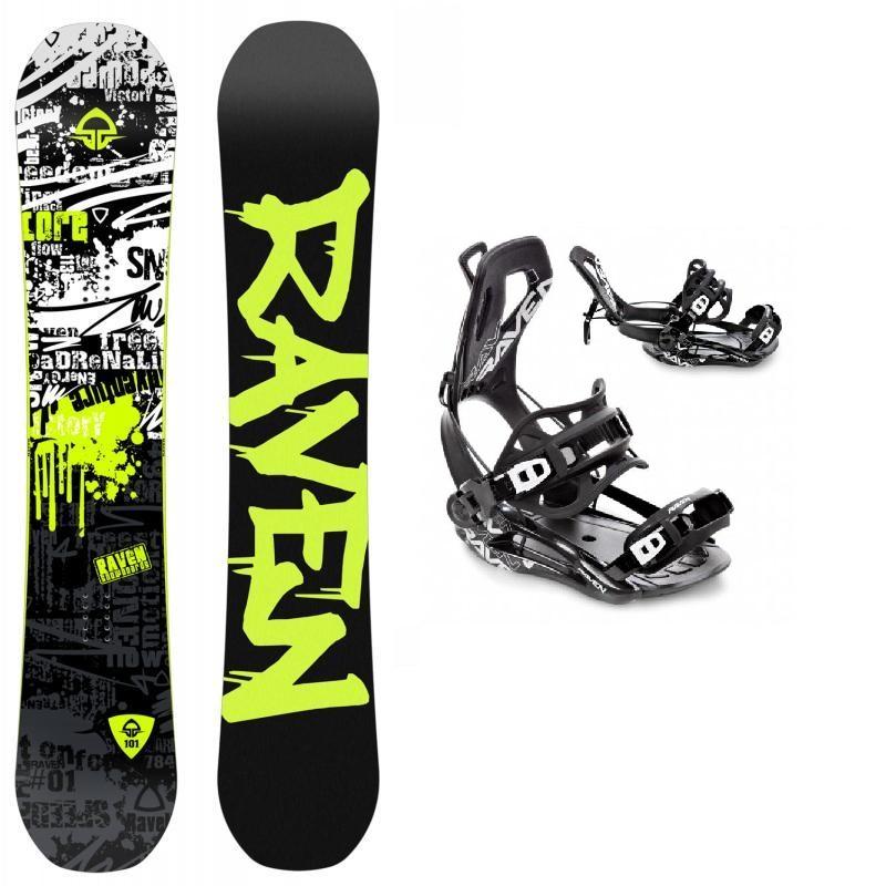 Raven Core Black snowboard + Raven FT360 black vázání Raven