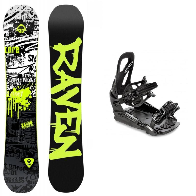 Raven Core Black snowboard + Raven S230 Black vázání Raven