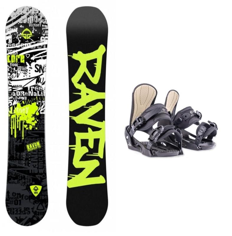 Raven Core Junior CAP dětský snowboard + Beany Junior vázání Raven