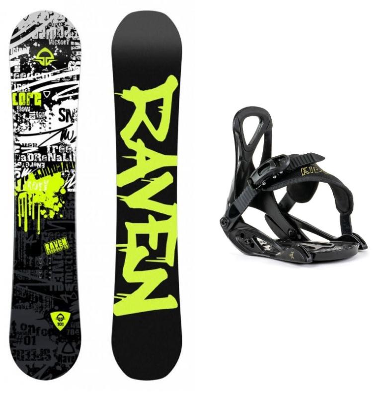 Raven Core Junior dětský snowboard + Beany Kido vázání Raven