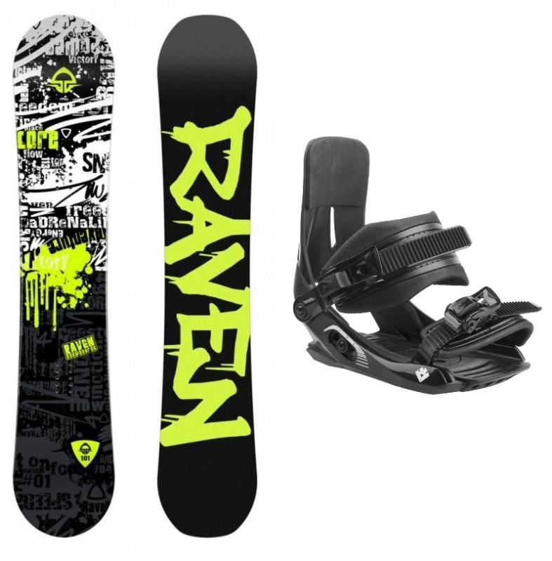 Raven Core Junior dětský snowboard + Hatchey Tactic Junior vázání Raven